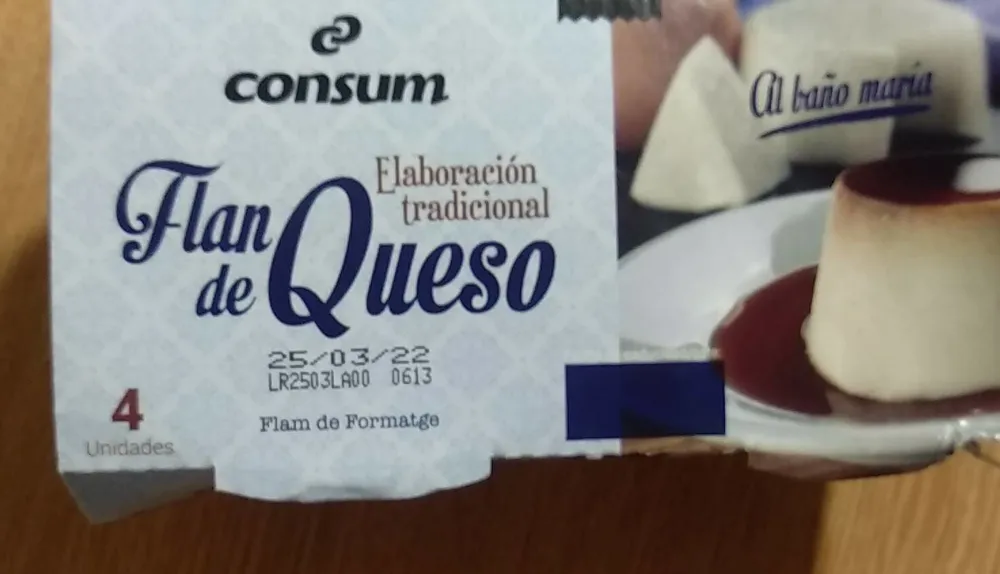 Flan de queso