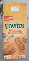 Envitas biscuits petit déjeuner miel & pépites de chocolat
