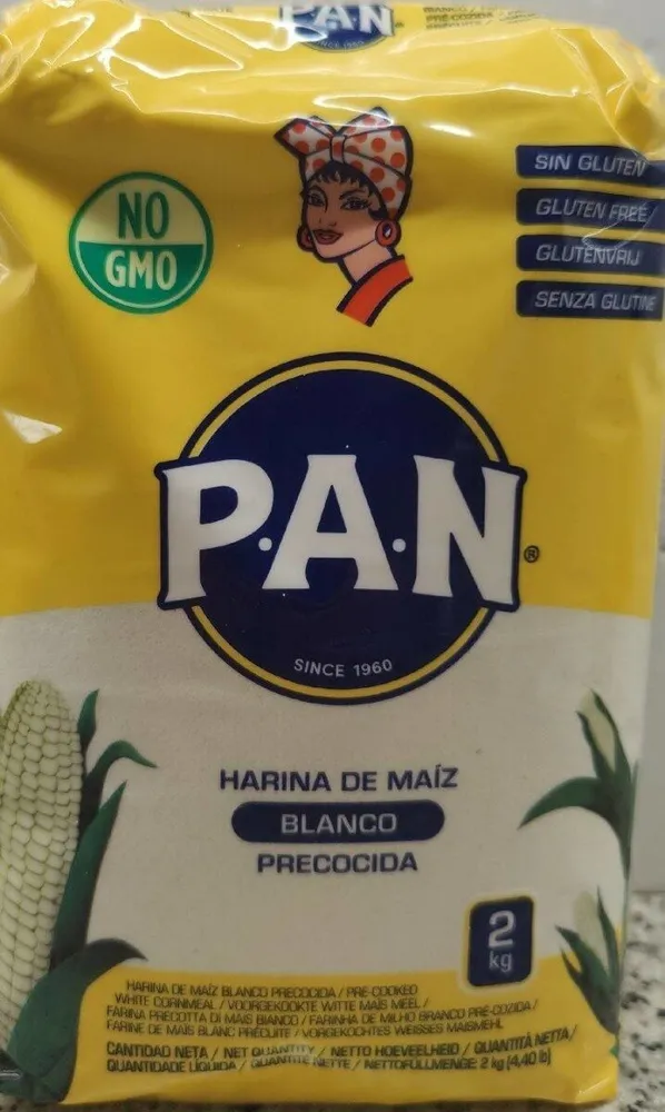 Harina de maíz blanco precocida