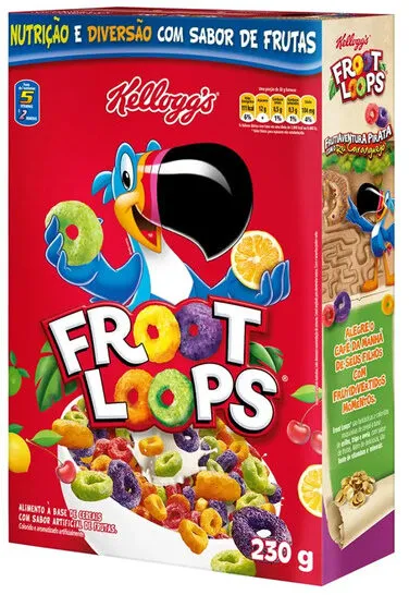Cereal Matinal Frutas Kelloggs Froot Loops Caixa 230g