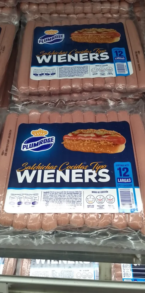 Salchicha Wieners 12 largas