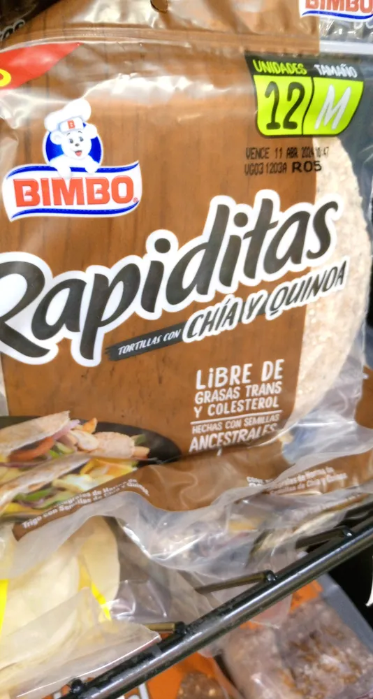Tortillas con Chia y Quinoa Bimbo
