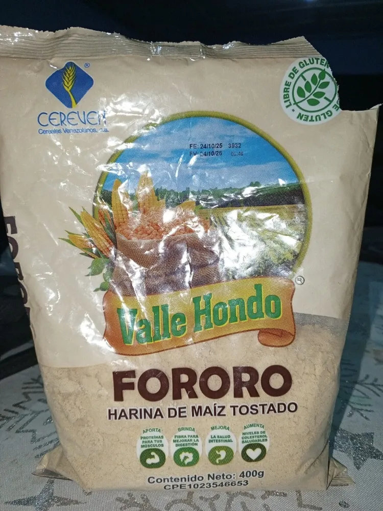 FORORO HARINA DE MAÍZ TOSTADO