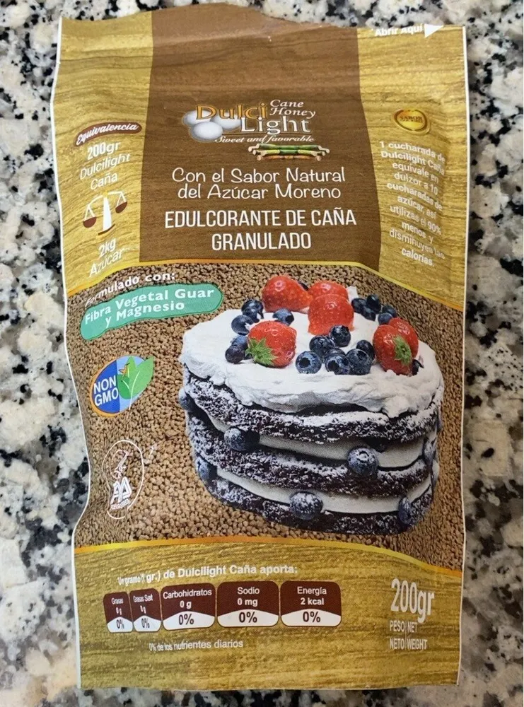 Edulcorante de caña granulado