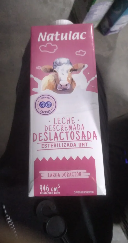 Leche descremada deslactosada