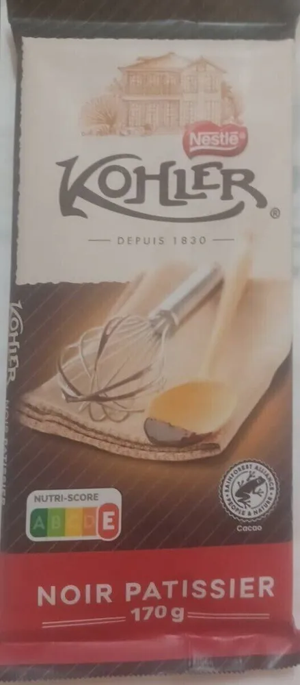 Chocolat noir pâtissier