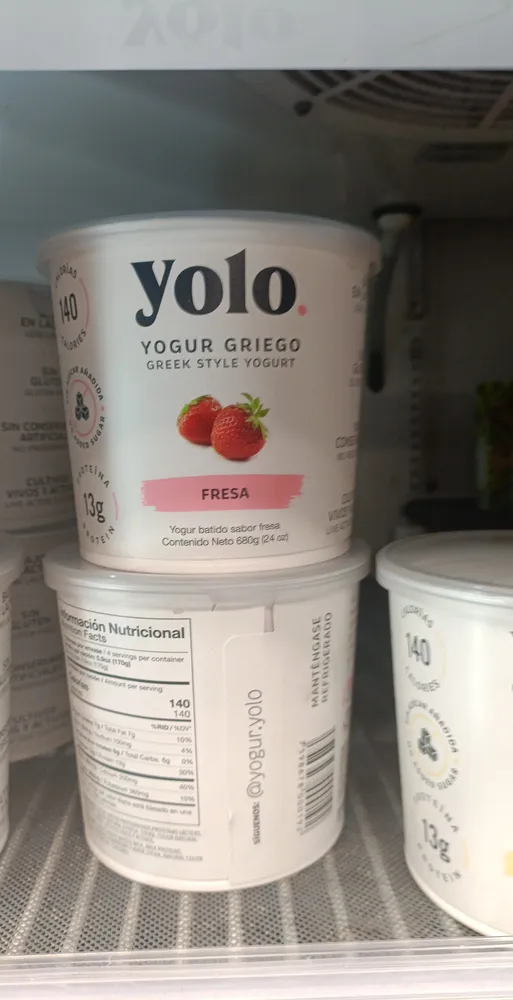 yogur yolo fresa 680 g