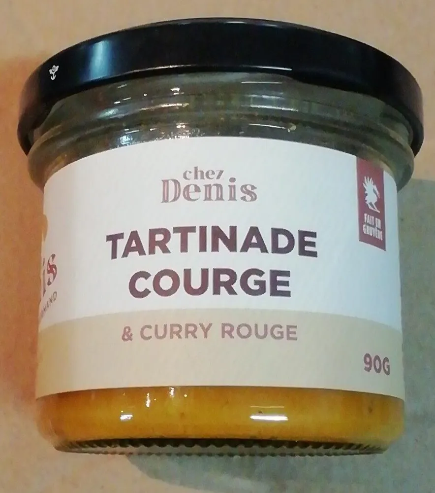 Tartinade courge & curry rouge