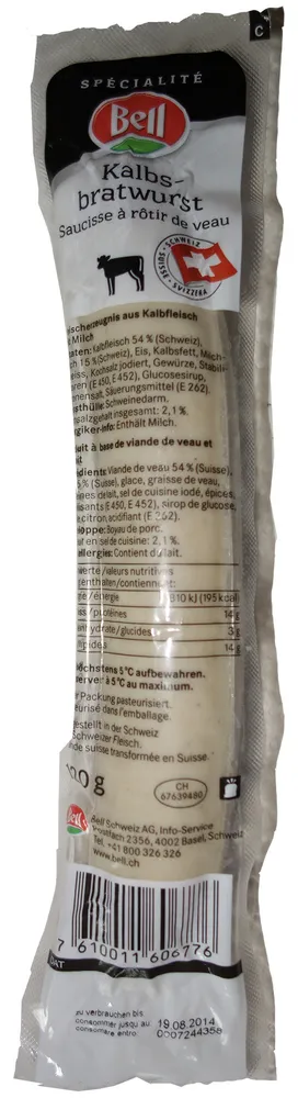 Saucisse à rôtir de veau