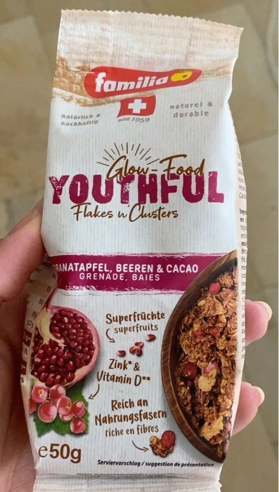 Glow food youthful flakes n clusters