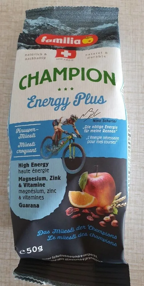 Familia Champion Crisp, Energy Plus