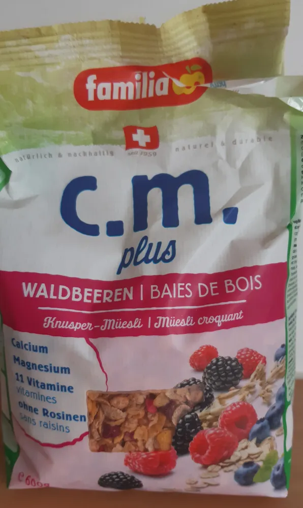 Müesli croquant baies des bois