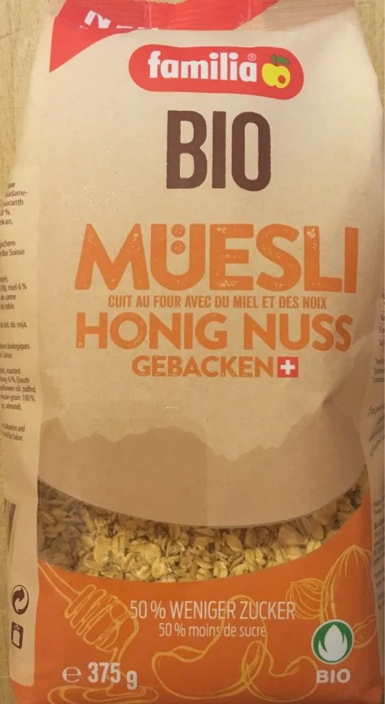 Müesli bio miel-noix