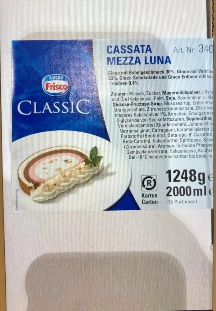 Cassata mezza luna