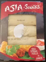 Vegi spring rolls + sauce