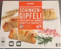 Croissants au jambon