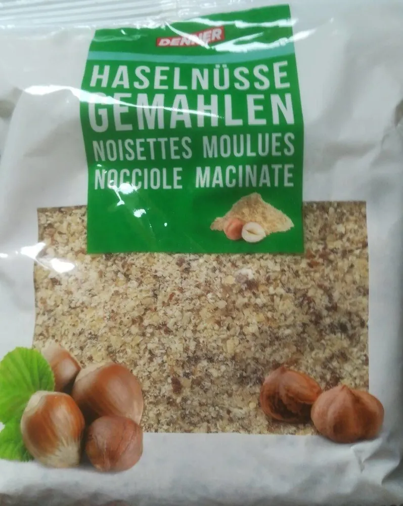 Haselnüsse gemahlen