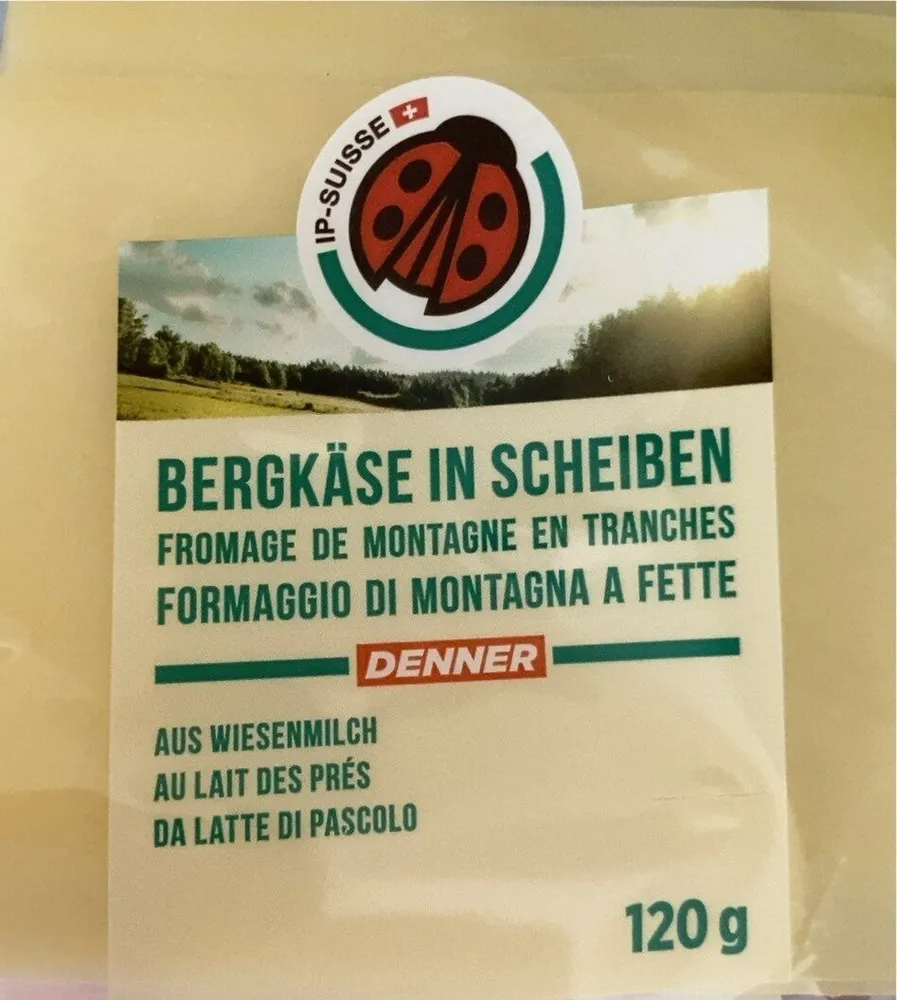 Fromage de montagne en tranches au lait des prés