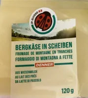 Fromage de montagne en tranches au lait des prés