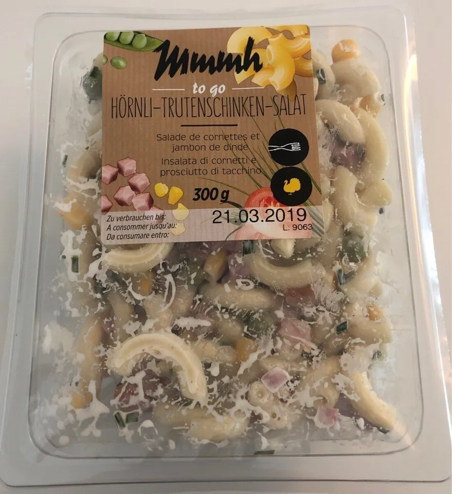 Salade de cornettes et jambon de dinde