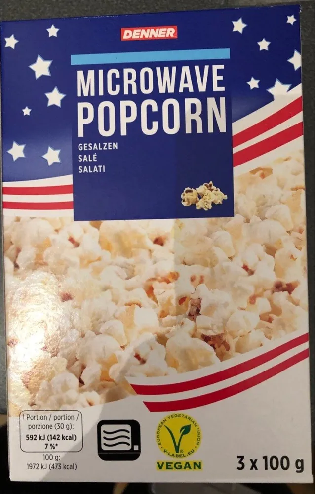 Microwave Popcorn - gesalzen (3x 100 g)