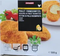 Escalope de poulet reconstitué