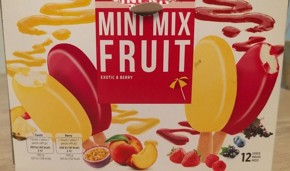 Glace mini mix fruit