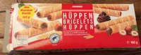 Bricelets fourrés à la crème de noisettes