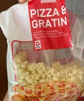 Pizza et gratin