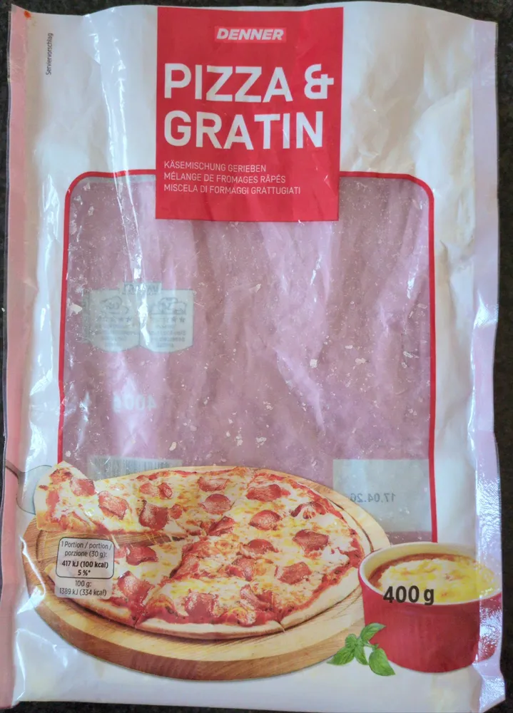 Pizza & Gratin Käsemischung gerieben