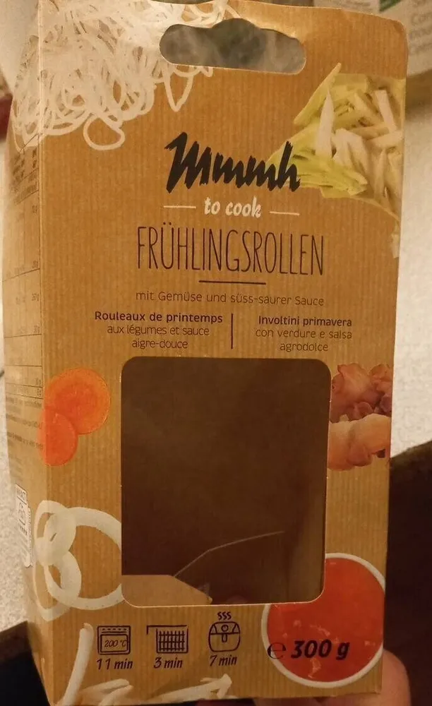 Frühlingsrollen mit Gemüse und süss-saurer Sauce