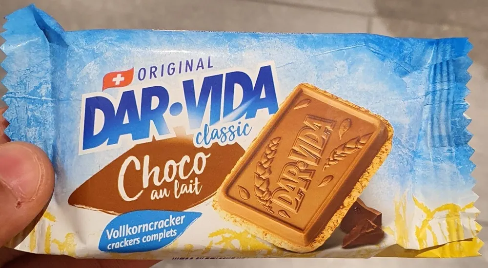 Cracker complets avec chocolat au lait suisse