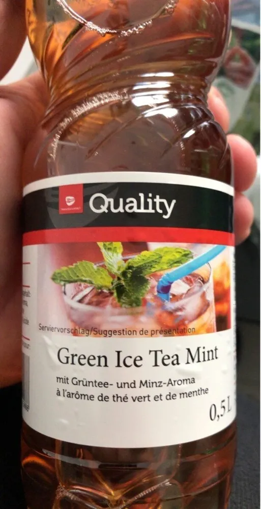 Green ice tea mint