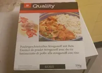Emincé de poulet Striganoff