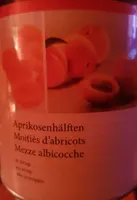 Moitié d'abricot au sirop