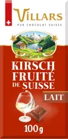 Chocolat Villars Lait Liqueur Kirsch Fruité de Suisse 100g
