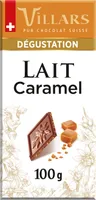 Chocolat Villars Lait Eclats caramel 100g