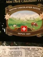 Mini chocolats noirs 72%