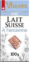 Chocolat Villars Lait Suisse à l'ancienne 100g