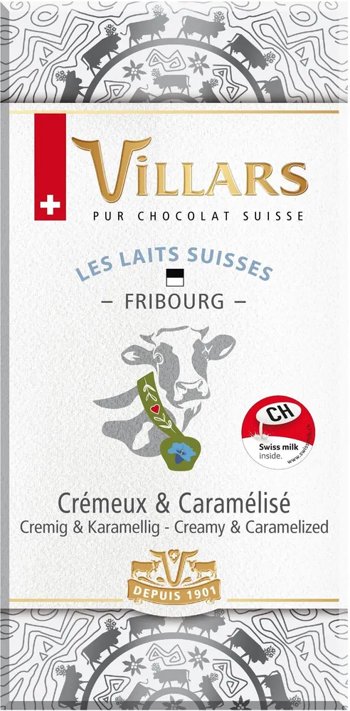Chocolat Villars Lait Suisse de Fribourg 100g