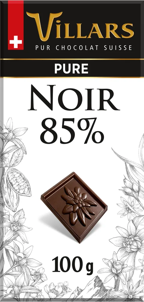 Chocolat Villars Noir 85% 100g