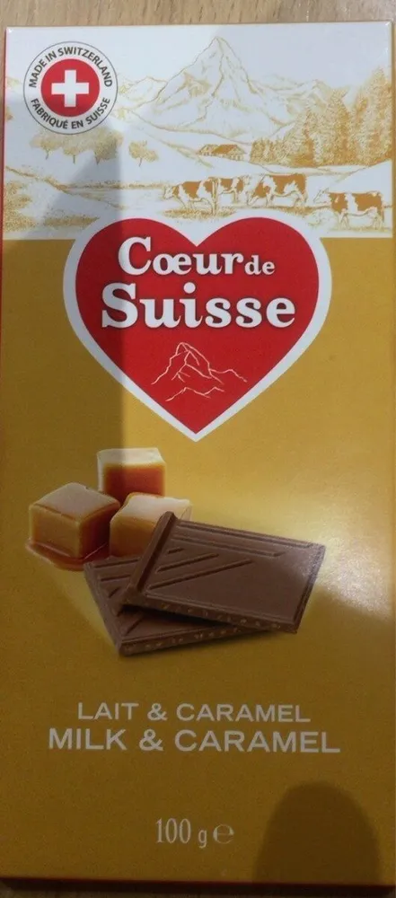 Coeur de suisse Lait et caramel