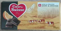 Coeur de Suisse noir et orange