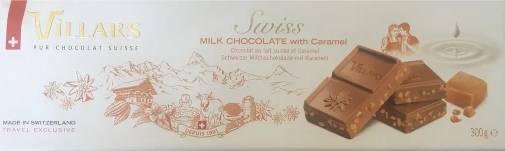 Swiss chocolate with caramel