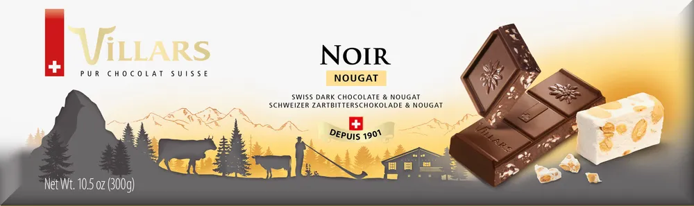 Chocolat Villars Noir Nougat 300g