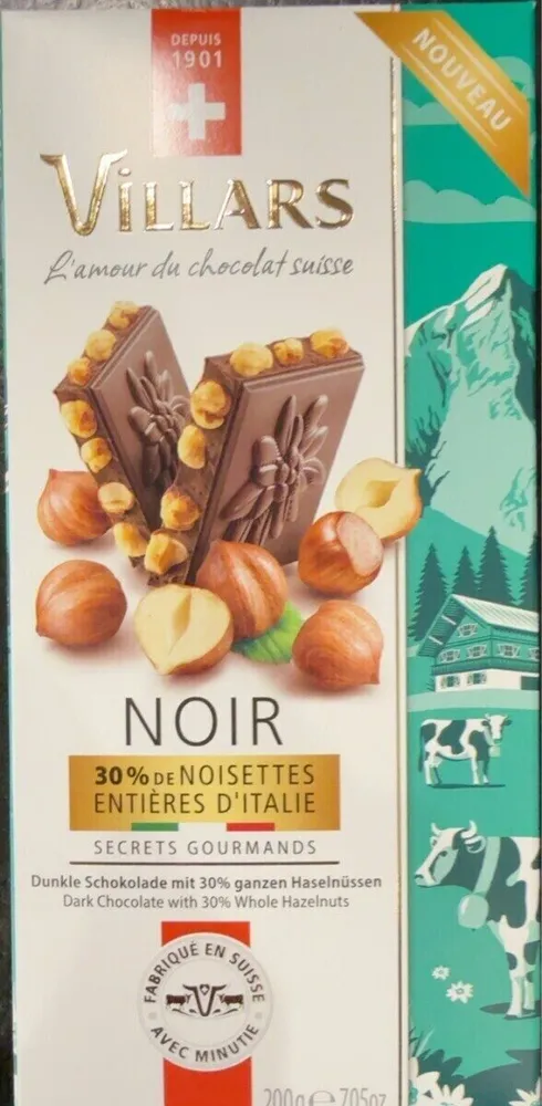 Noir - 30% de noisettes entières d’Italie