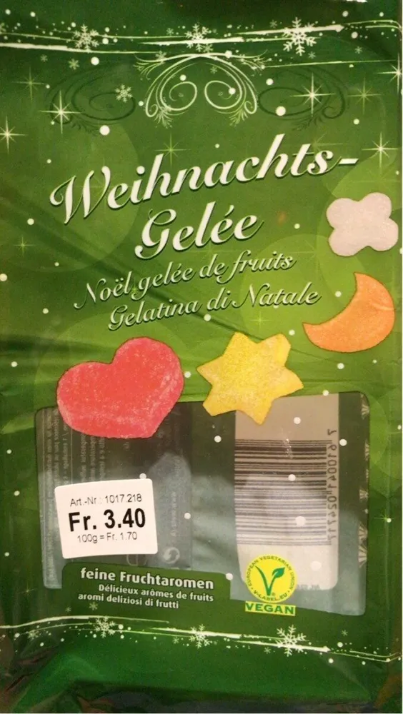 Noël gelée de fruits