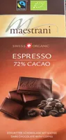 Espresso 72% Dark chocolate with coffee