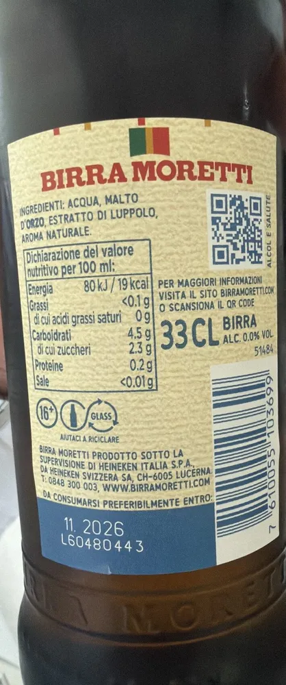 Alcohol free beer 0.0