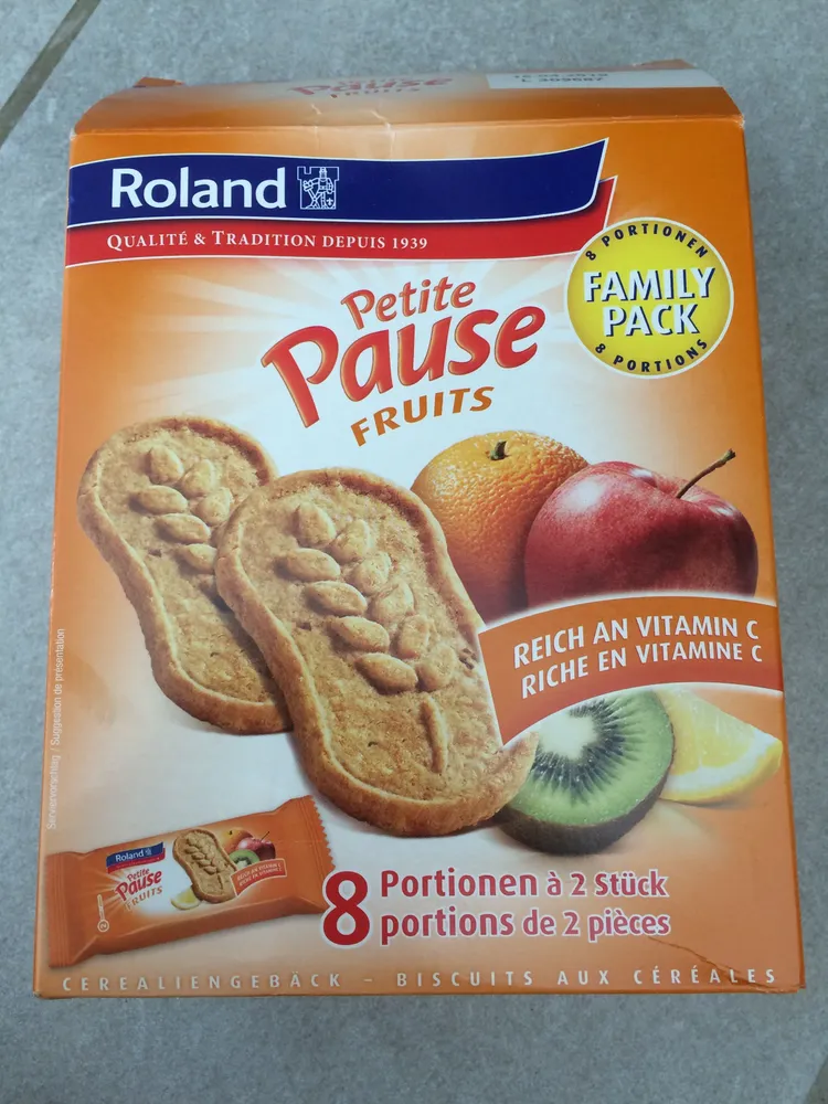 Petite Pause FRUITS BISCUITS AUX CÉRÉALES